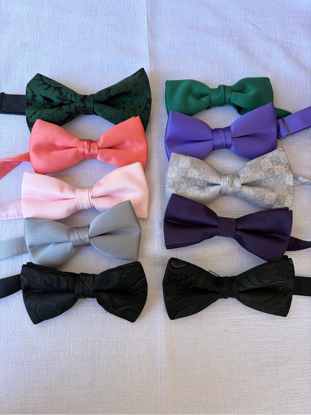 Bundle of 10 assorted pre made bow ties combo 16